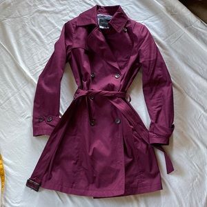 Banana Republic Coat Burgundy